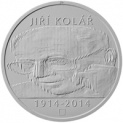 Pamětní stříbrná mince 100. výročí narození Jiřího Koláře (500), kvalita BK  – šperky od krasne-klenoty.cz: