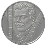 Pamětní stříbrná mince100. výročí úmrtí Jana Janského (200), kvalita PROOF